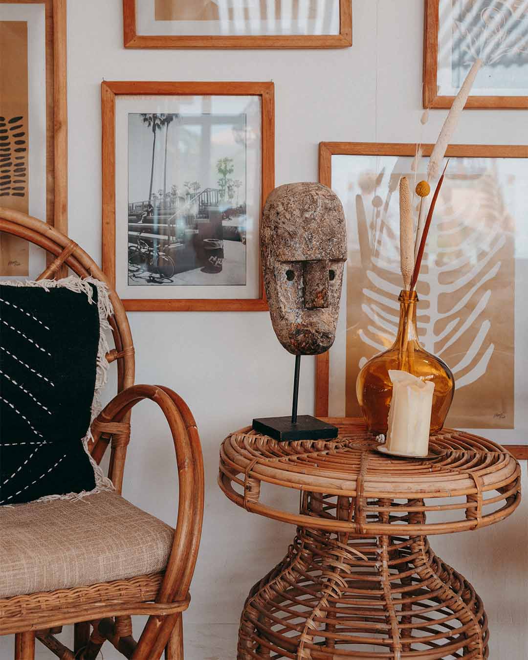 Close-up teakhout accessoires Ibiza Outdoor